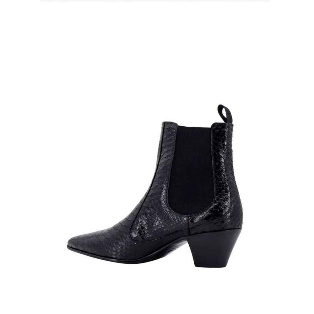Celine Snake-Effect Leather Chelsea Men's Boots - Picture 3 of 3